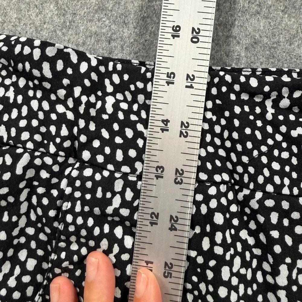 Hope & Harlow Skort Women 14P Black White Polka Dot Excellent Mini Active